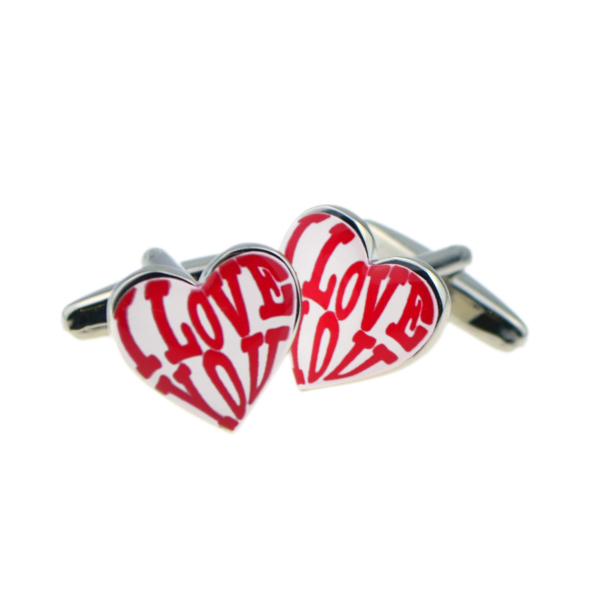 Funky Love Design Heart Shaped Cufflinks | Ashton and Finch