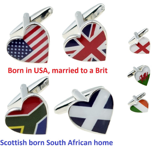 ANY 2 Flags of the world, as a quirky wedding or emigration gift | Ashton and Finch