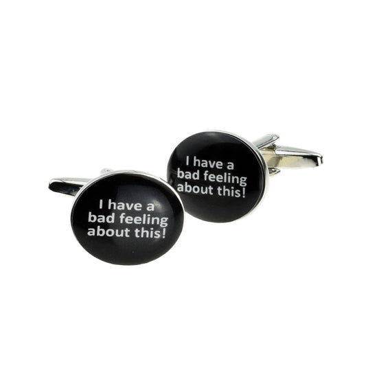 I Have a Bad Feeling About This Cufflinks | Ashton and Finch