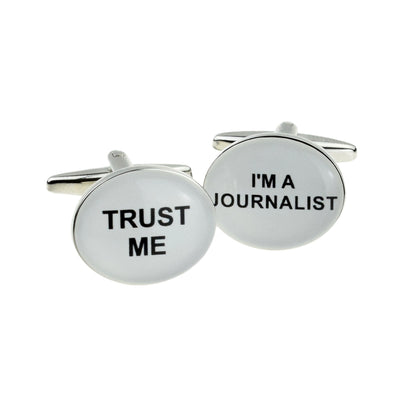 Trust me I am a Journalist Cufflinks | Ashton and Finch