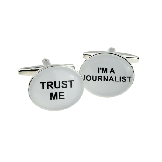 Trust me I am a Journalist Cufflinks | Ashton and Finch