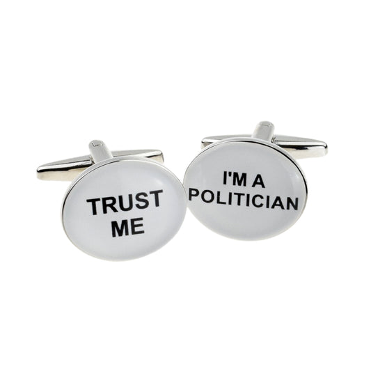 Trust me I am a Politician Cufflinks | Ashton and Finch