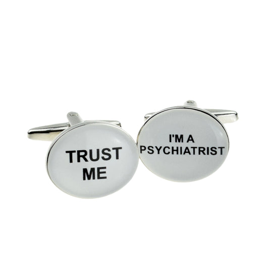 Trust me I am a Psychiatrist Cufflinks | Ashton and Finch