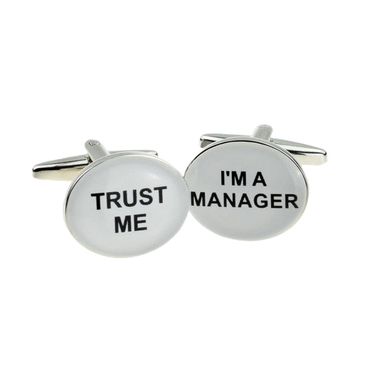 Trust me I'm a Manager Cufflinks | Ashton and Finch