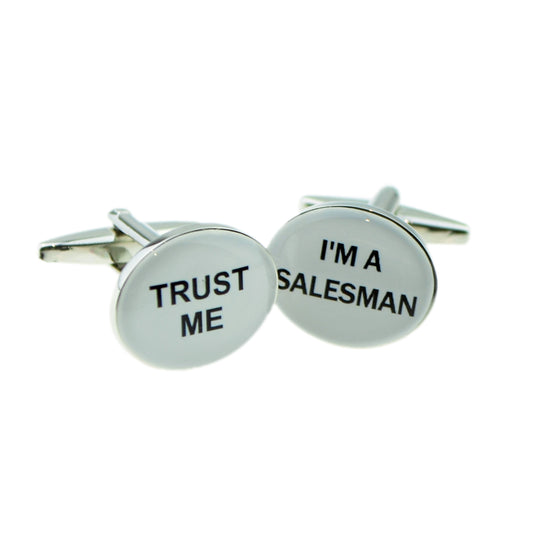 Trust me I'm a Salesman Oval Cufflinks | Ashton and Finch