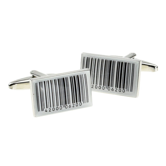 Barcode Design Rectangular Cufflinks | Ashton and Finch