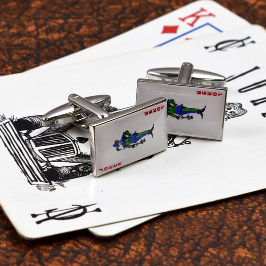 Playing Cards Joker Casino Gamblers Cufflinks | Ashton and Finch