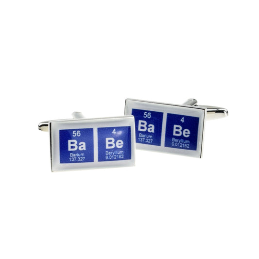 Contemporary Coloured Chemical Table Babe Cufflinks | Ashton and Finch