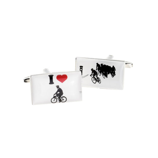 I Love Cycling Cufflinks | Ashton and Finch