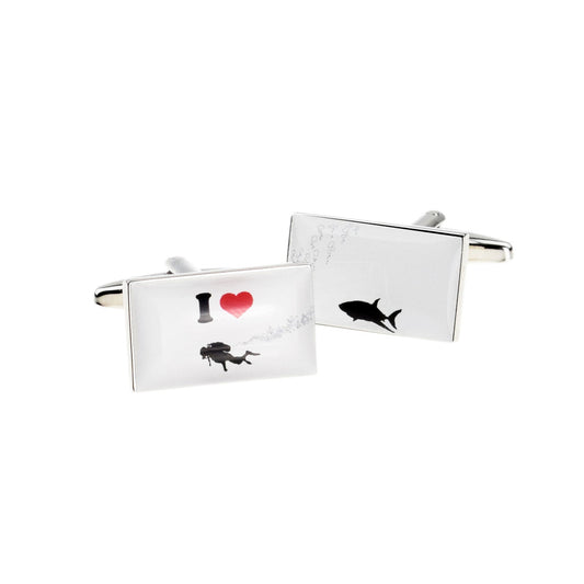 I Love Diving Cufflinks | Ashton and Finch