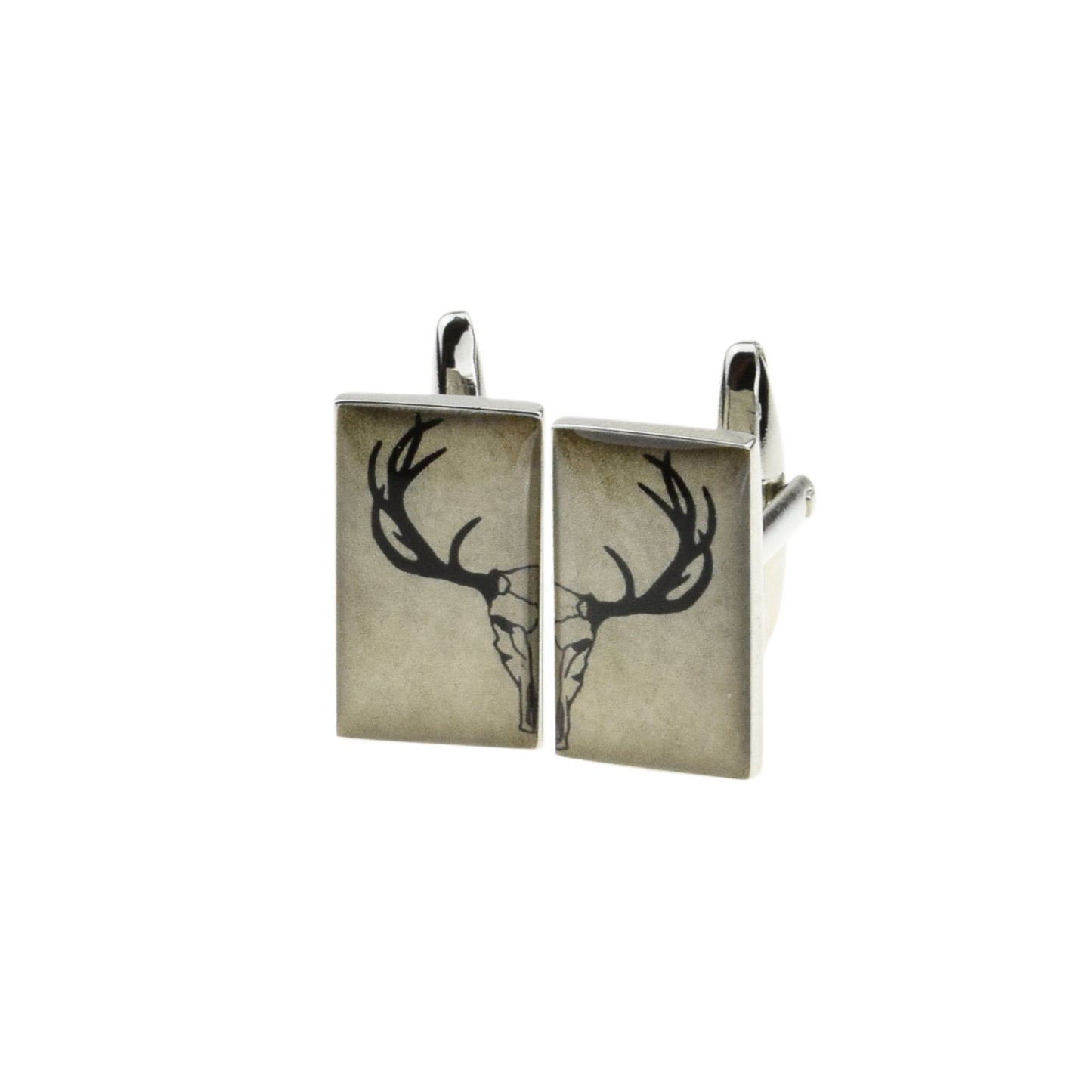 Cool Split Design Stag Head & Horns Cufflinks | Ashton and Finch