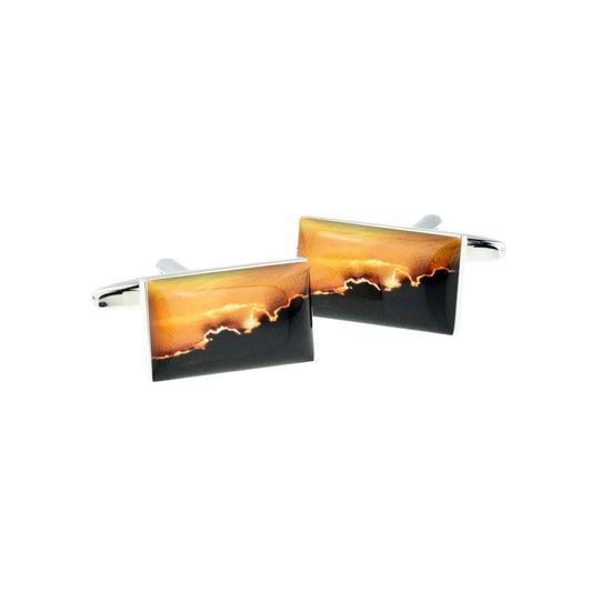 Glorious Sunset Design Cufflinks | Ashton and Finch