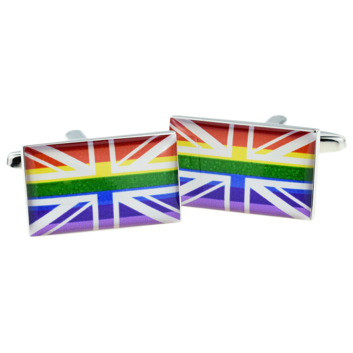 Union Jack Rainbow Cufflinks | Ashton and Finch