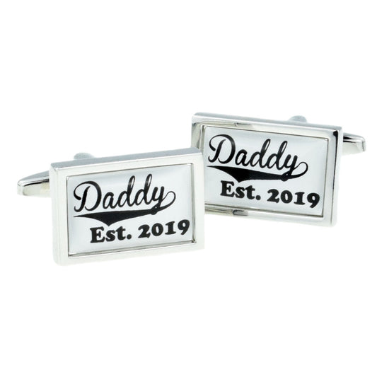 Daddy Est Year Cufflinks | Ashton and Finch
