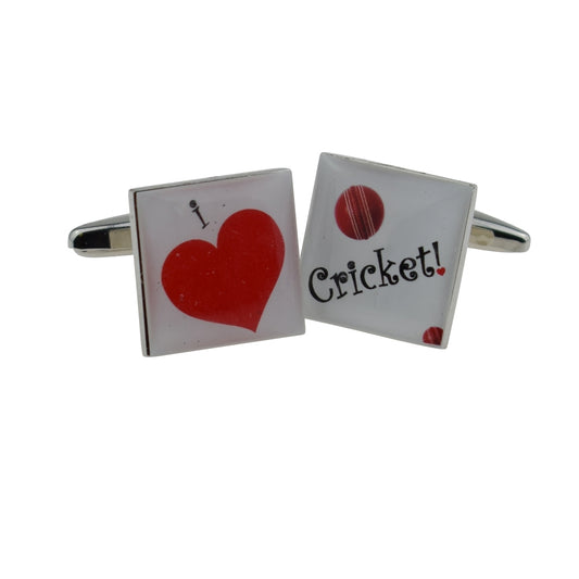 I Love Cricket Cufflinks | Ashton and Finch
