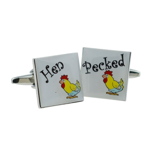 Funny Hen Pecked Cufflinks | Ashton and Finch