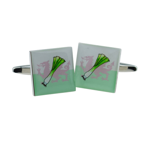 Welsh Leek & Dragon Wales Cufflinks | Ashton and Finch