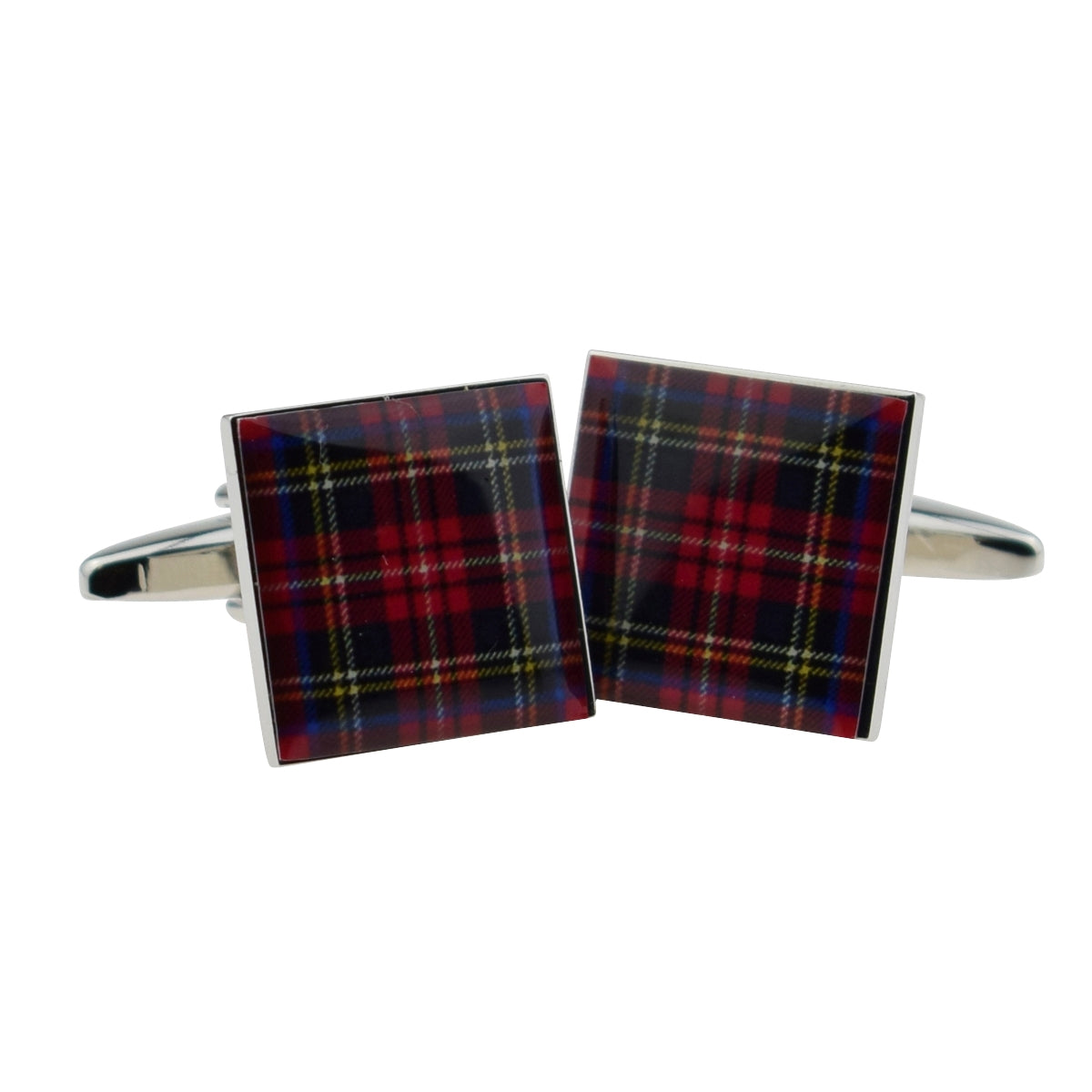 Scottish Royal Stewart Red Tartan Cufflinks | Ashton and Finch