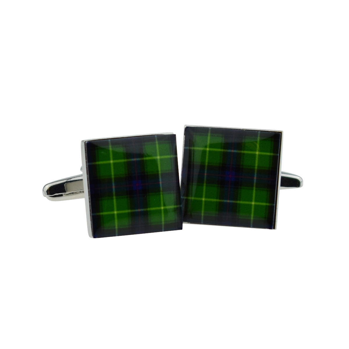 Scottish Mac Donald Green Tartan Cufflinks | Ashton and Finch