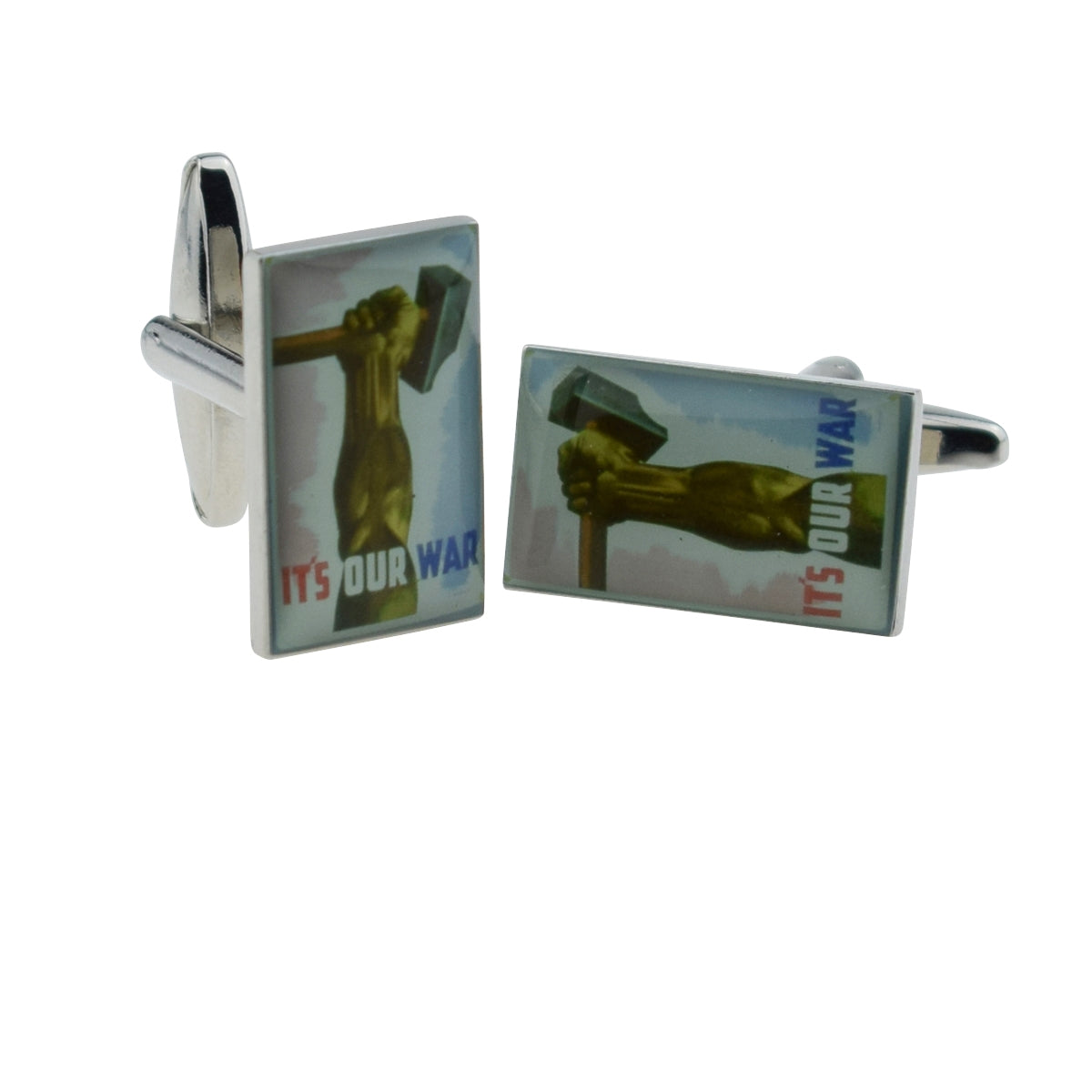 It's Our War Nostalgic Wartime Poster Cufflinks | Ashton and Finch