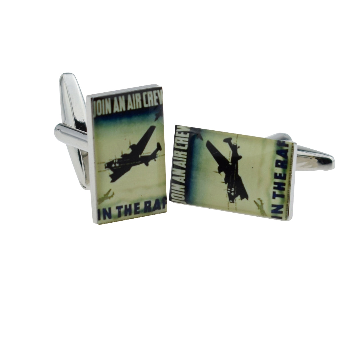Join an Air Crew in the RAF Nostalgic Wartime Poster Cufflinks | Ashton and Finch