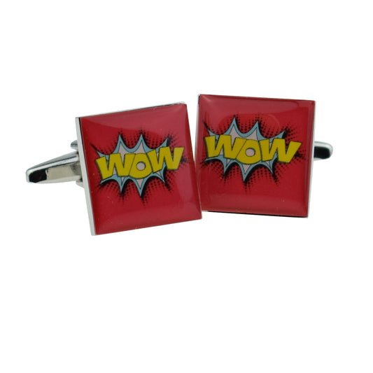 WOW Comic Cartoon Style Cufflinks | Ashton and Finch