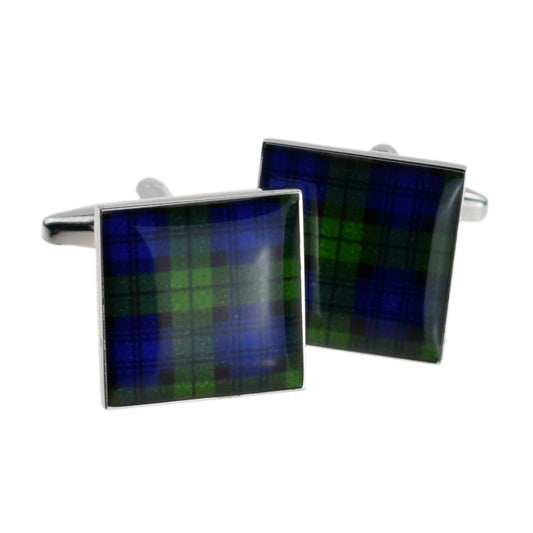 Scottish Black Watch Tartan Cufflinks | Ashton and Finch