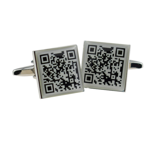 QR Code Cufflinks | Ashton and Finch
