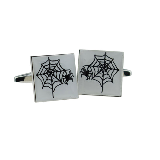 Spider in Web Cufflinks | Ashton and Finch