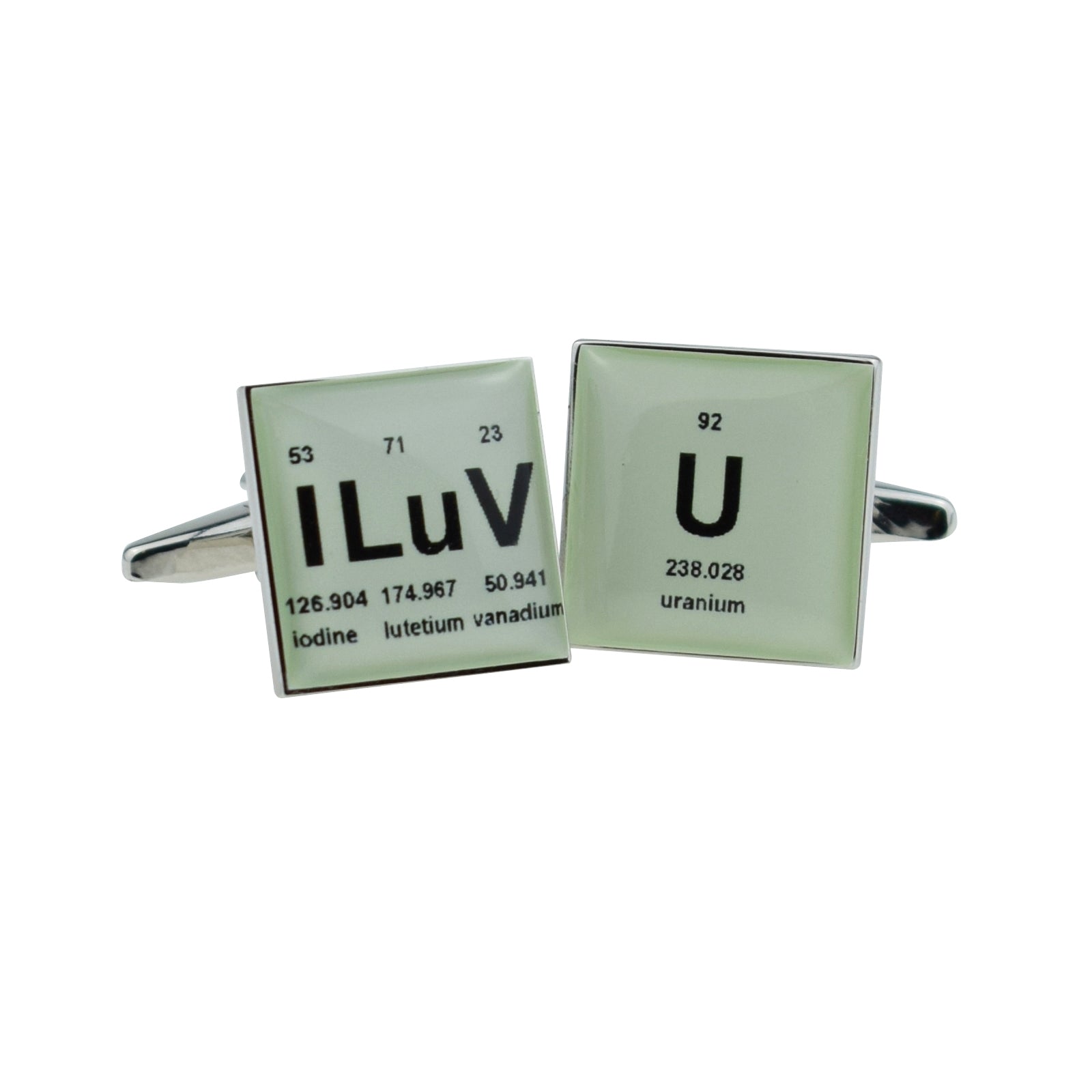 Retro Periodic Table I LuV U Design Cufflinks | Ashton and Finch