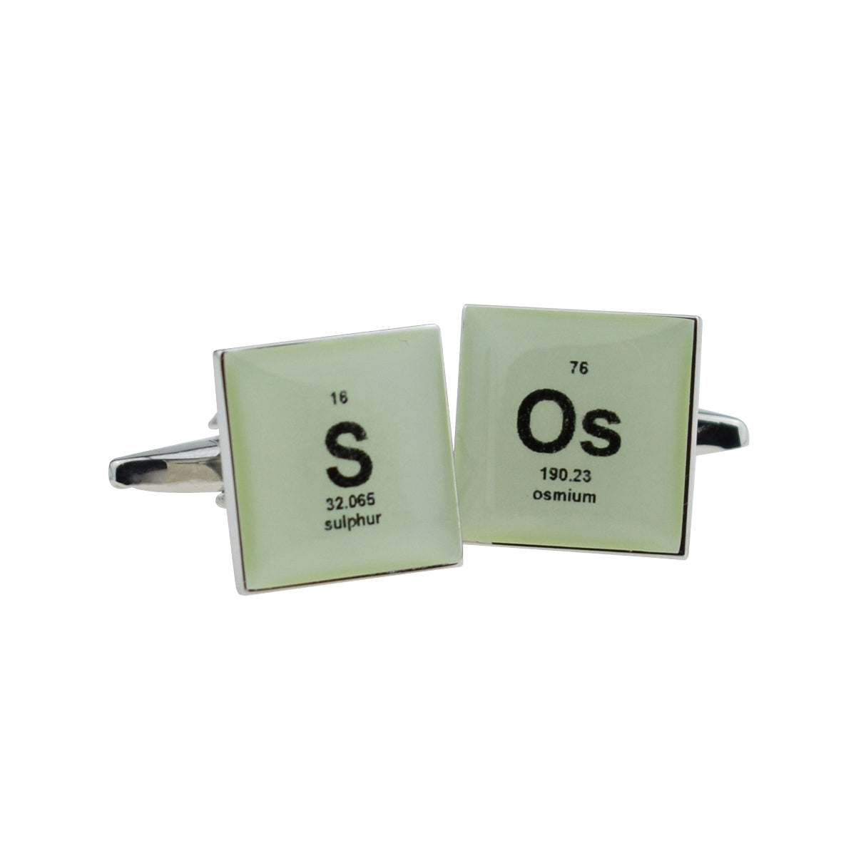 Retro Periodic Table SOS Design Cufflinks | Ashton and Finch