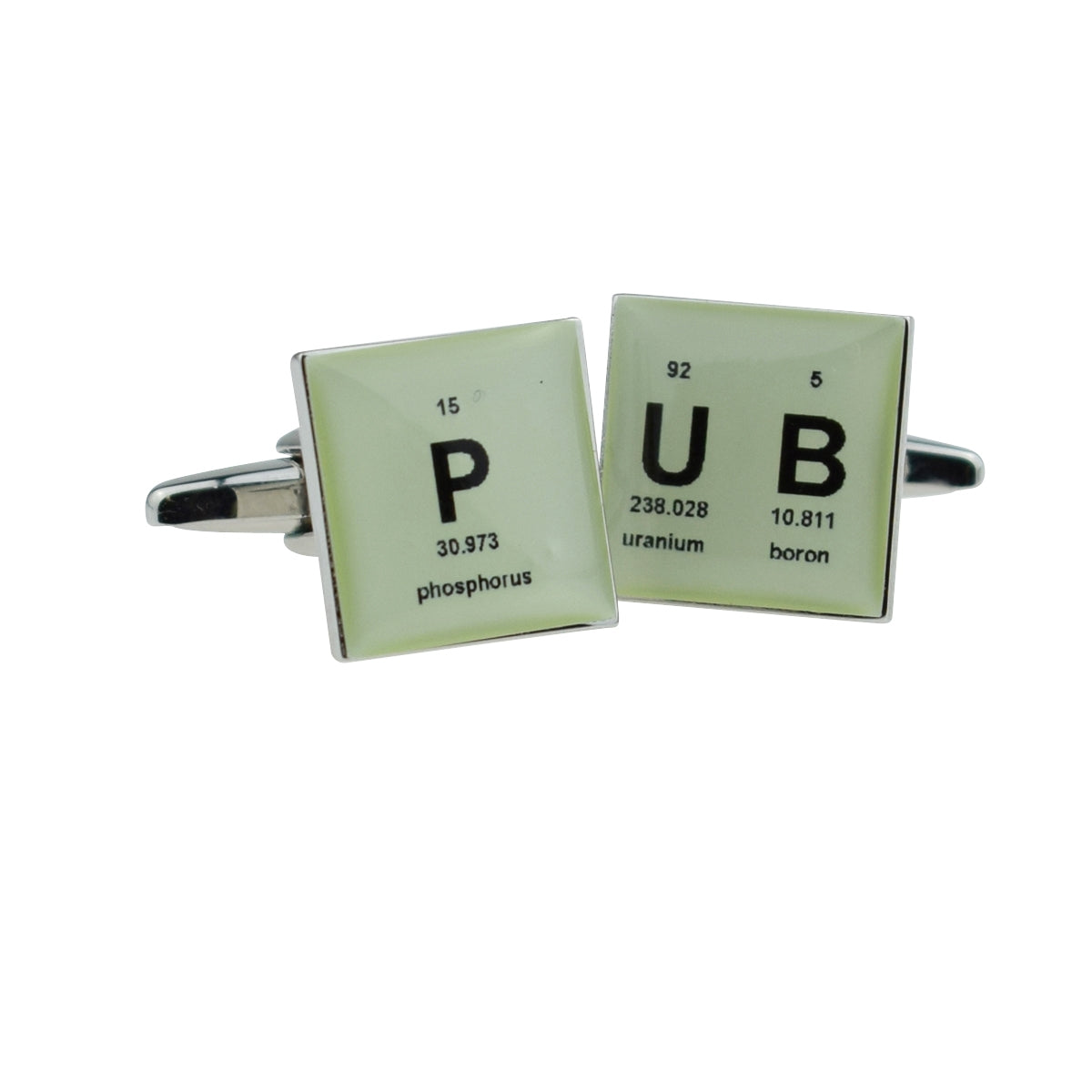 Retro Periodic Table Pub Design Cufflinks | Ashton and Finch