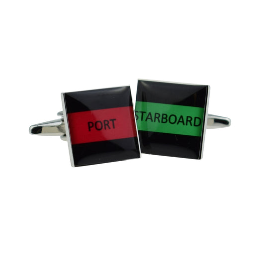 Port & Starboard Stripe Sailing Cufflinks | Ashton and Finch