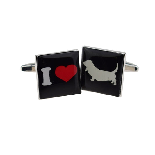 I Love Bassetts Cufflinks | Ashton and Finch