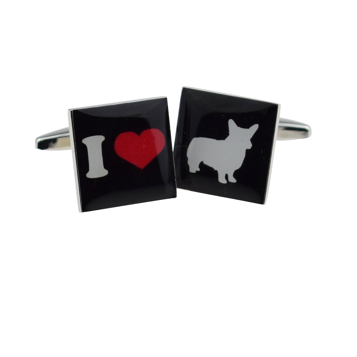 I Love Corgis Cufflinks | Ashton and Finch