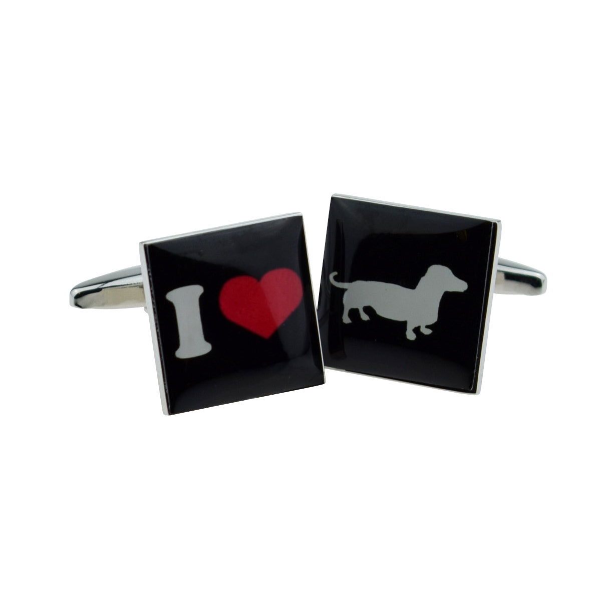 I Love Dachshunds Cufflinks | Ashton and Finch