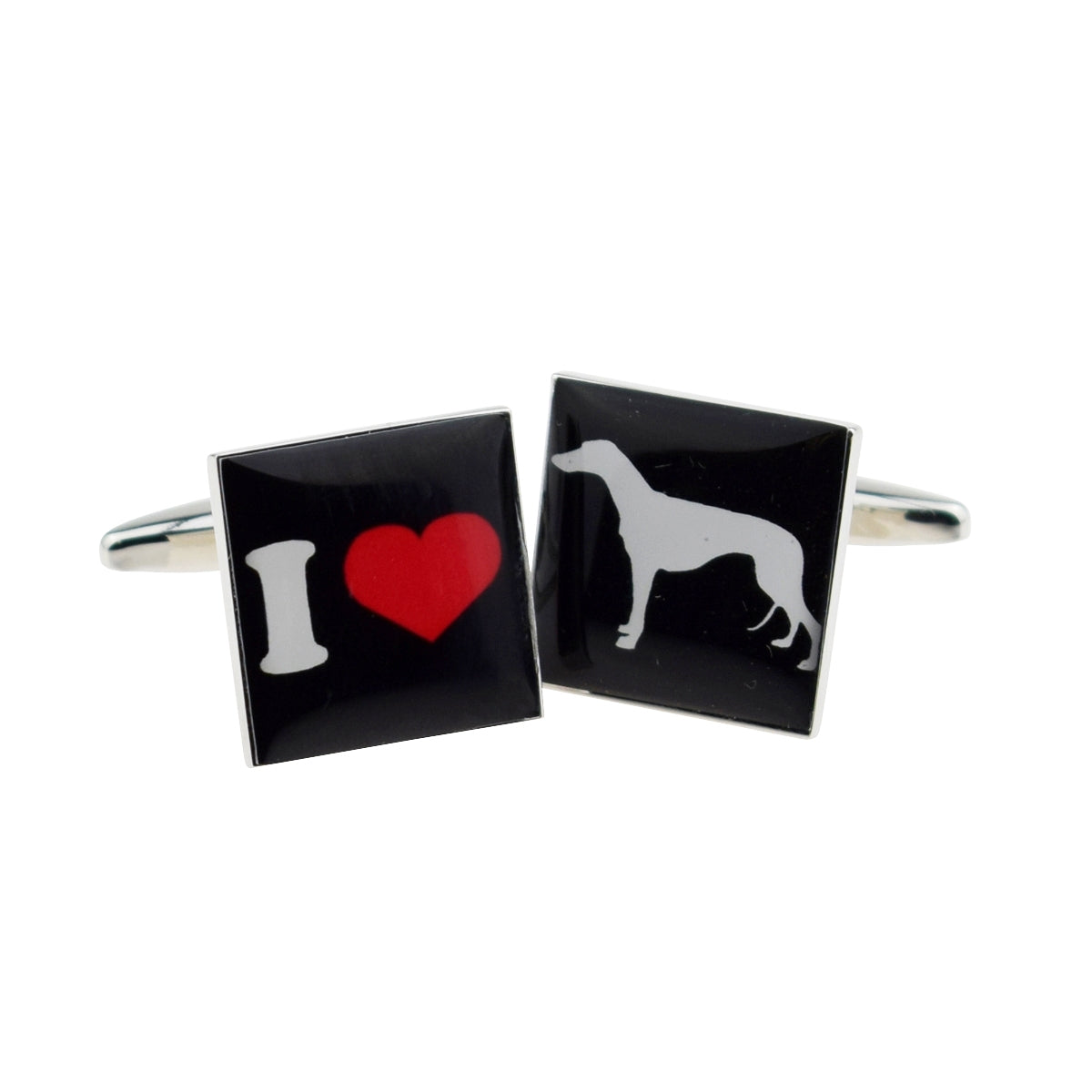 I Love Greyhounds Cufflinks | Ashton and Finch