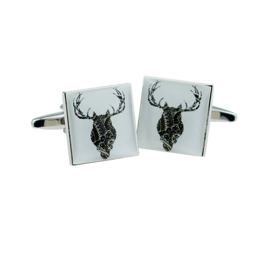 Owl Bird Merged into a Stags Head Cufflinks | Ashton and Finch