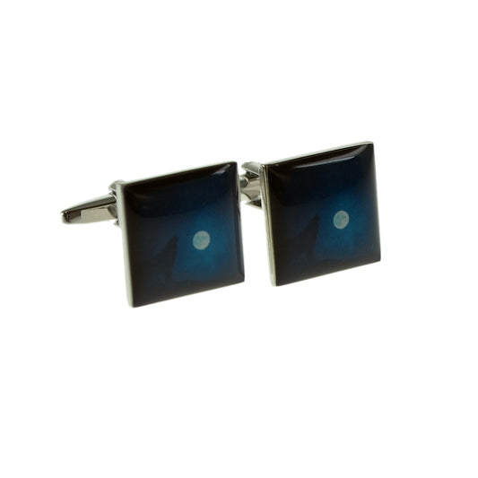 Wolf Silhouette Howling at the Moon Cufflinks | Ashton and Finch