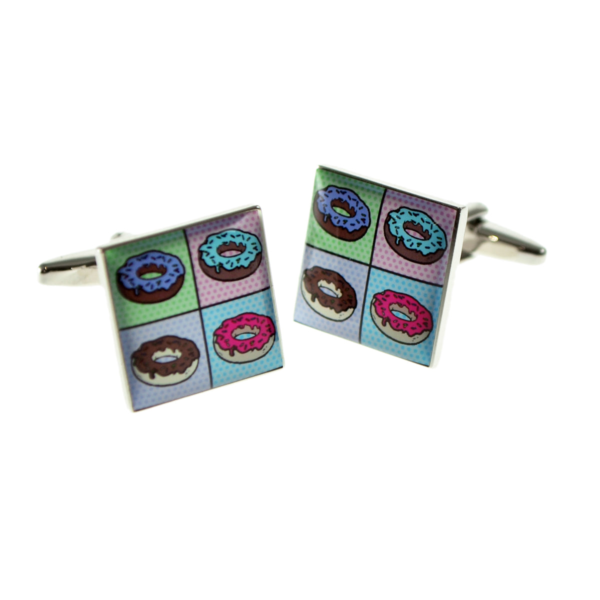 Pop Art Style Doughnuts Design Cufflinks | Ashton and Finch