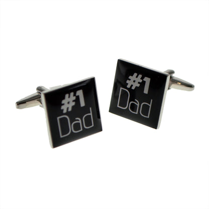 Hashtag Number One Dad Cufflinks | Ashton and Finch