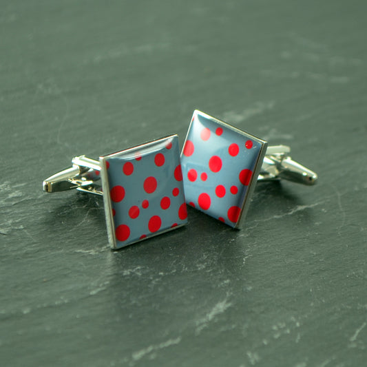 Red Spotted Cufflinks | Ashton and Finch