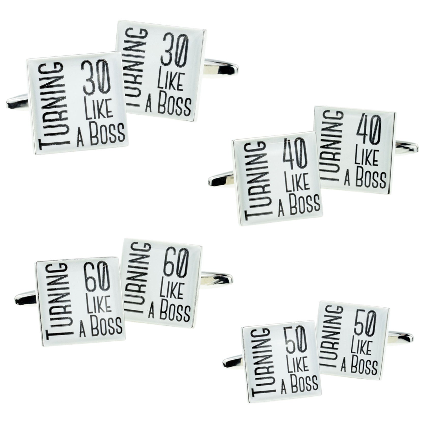 Birthday Age Like a Boss Cufflinks | Ashton and Finch