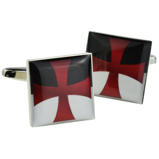 Ornate Knights Templar Cross Design Cufflinks | Ashton and Finch