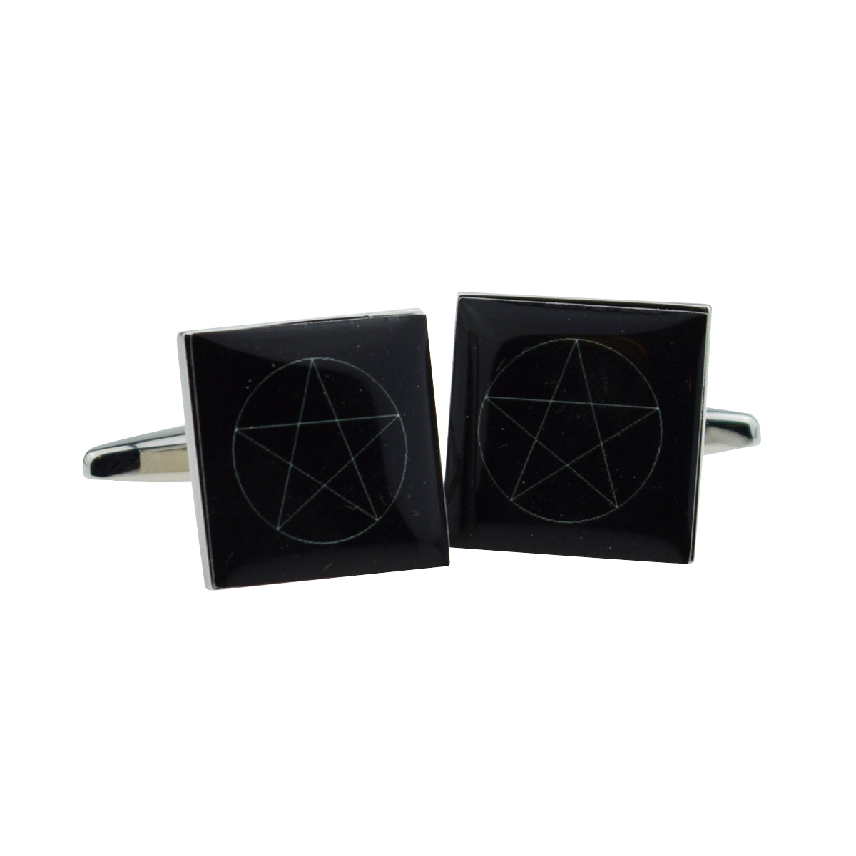 Black & White Pentagram Cufflinks | Ashton and Finch