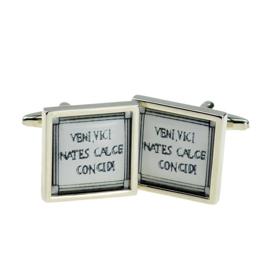 I Came I saw I kicked Ass Latin Cufflinks | Ashton and Finch