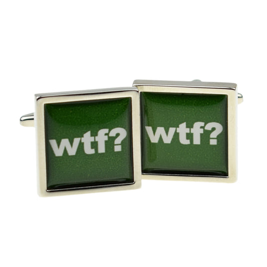 Text Speak WTF Cufflinks | Ashton and Finch