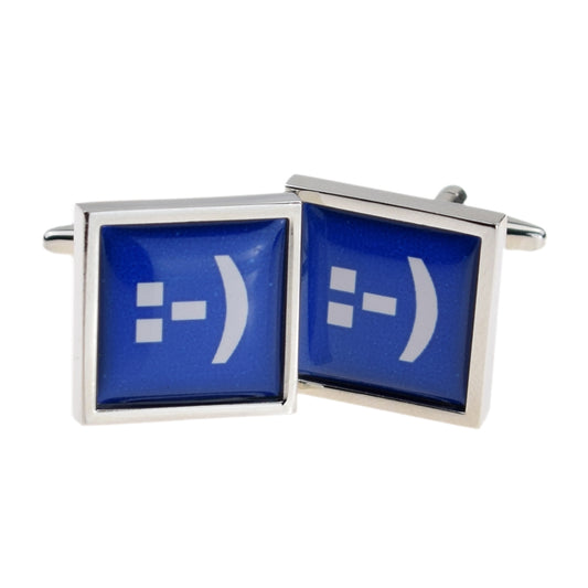 Text Speak Happy Face Cufflinks | Ashton and Finch