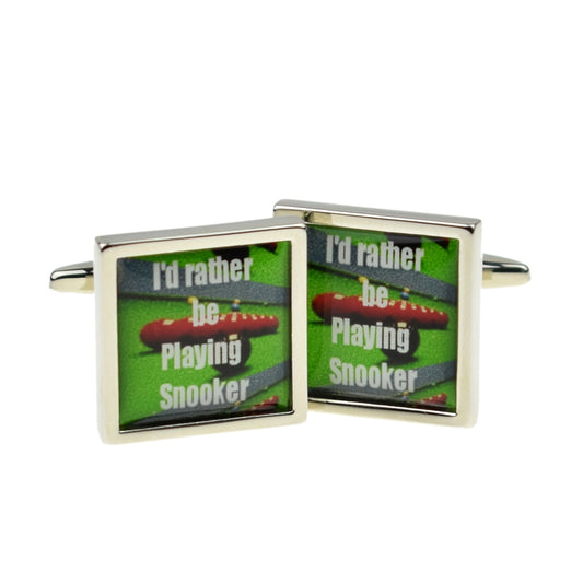 I'd Rather be Playing Snooker Sport Cufflinks | Ashton and Finch
