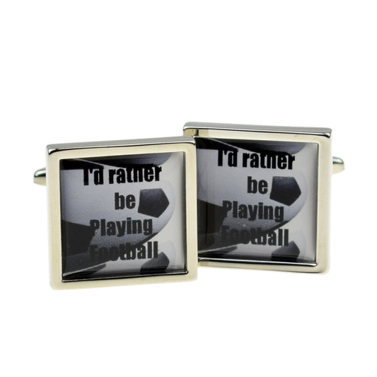 I'd Rather be Playing Football Sport Cufflinks | Ashton and Finch